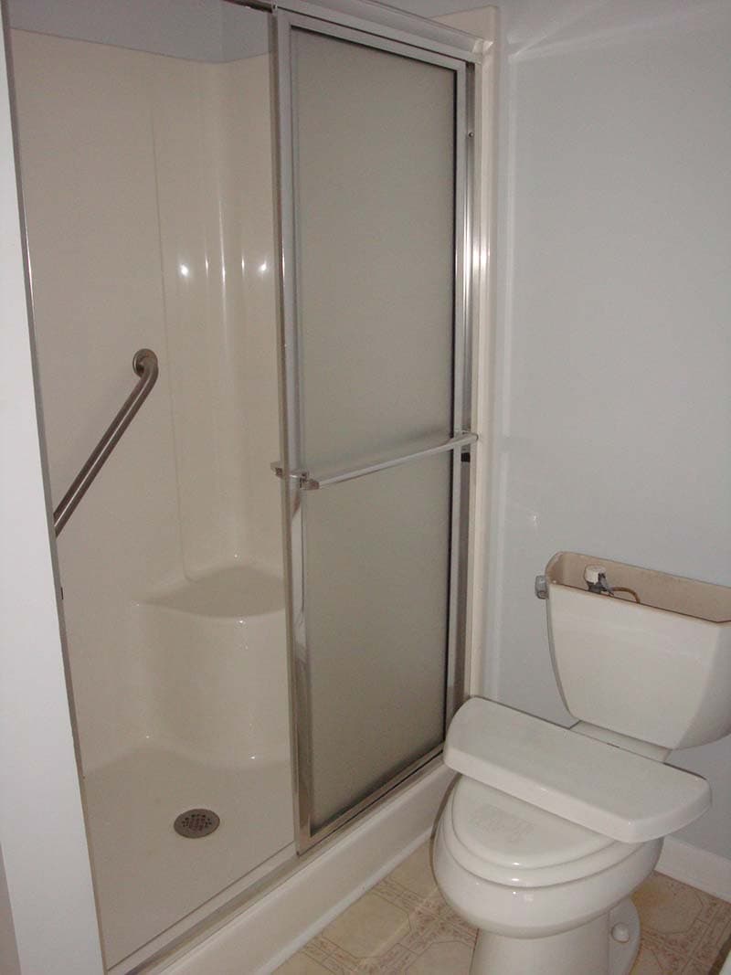 toilet and shower